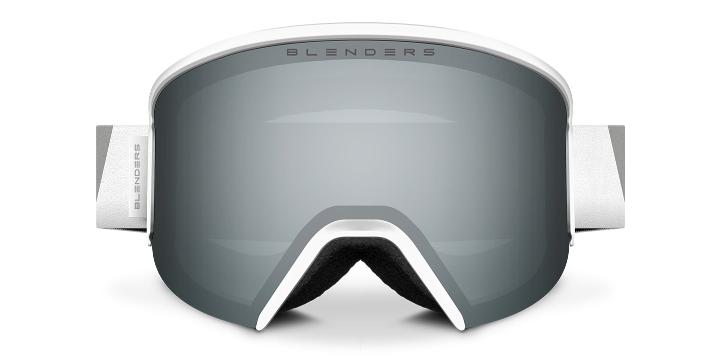 White Mist Lunar Snow Goggles