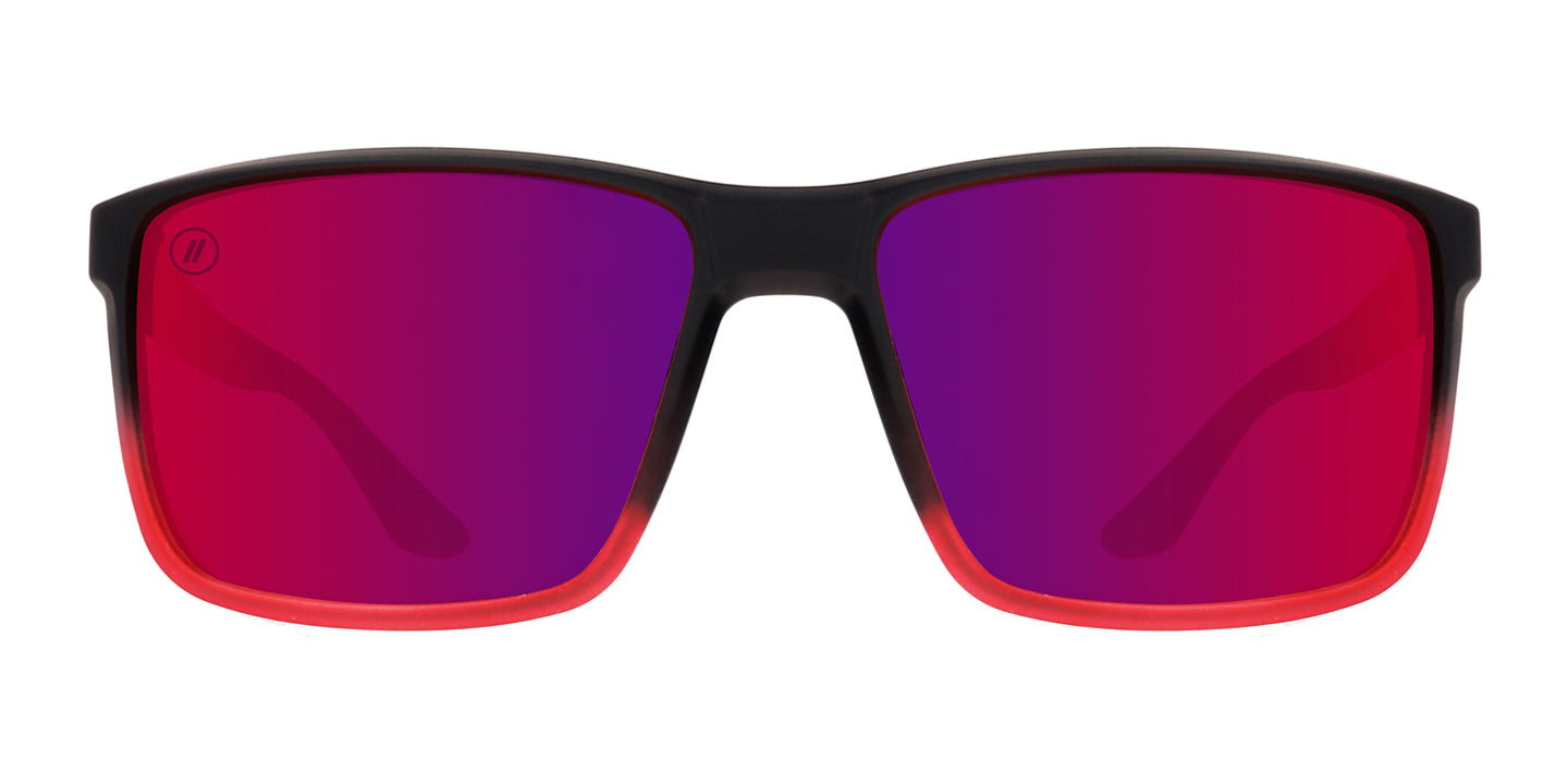 Magna Punch Polarized Sunglasses - Ren Lenses With Black & Red Lifestyle Frames