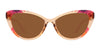 Miss Wild Cat Eye Sunglasses - Polarized Amber Lens With Retro Taffy Frame Sunglasses | $58 US | Blenders Eyewear