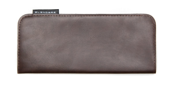 Mod Sleeve - Stylish Brown Leather Sunglass Sleeve Sunglass Sleeves | $5 US | Blenders Eyewear