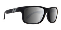 Mystic Grey Polarized Sunglasses - Matte Black Wrap Around Frame & Silver Mirror Lens Sunglasses | $48 US | Blenders Eyewear