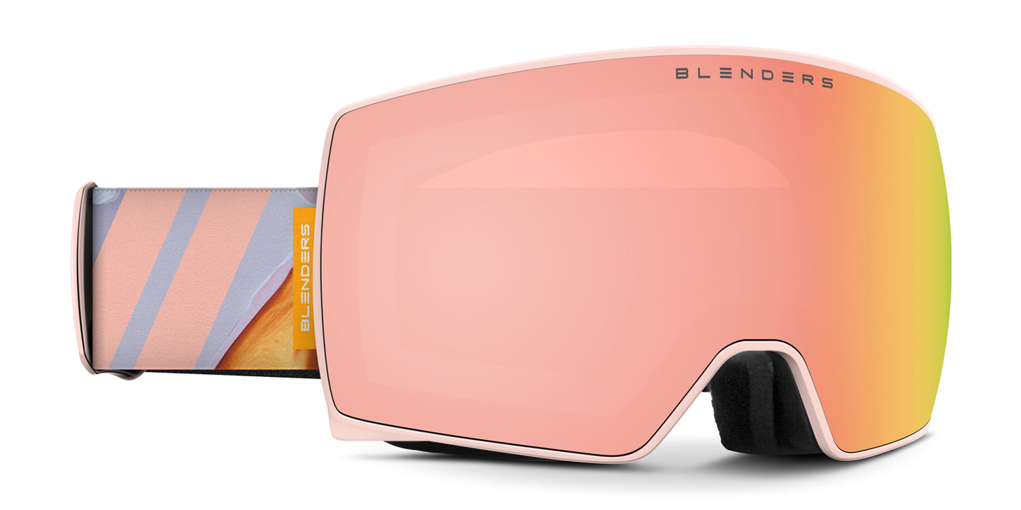 Diva Drama Snow Goggles Pink & Yellow Lens Nebula Ski & Snowboard