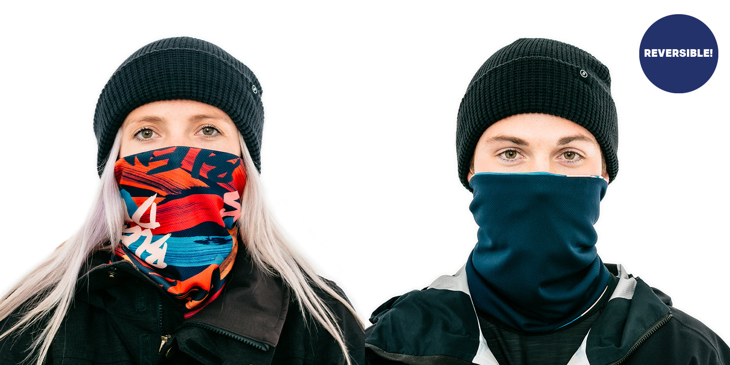 Flash/Midnight Neck Gaiter Snow Accessories | $25 US | Blenders Eyewear