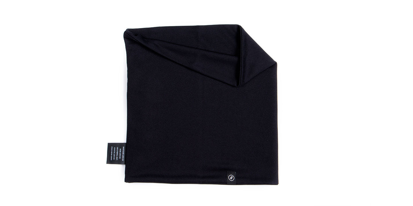 Black Neck Gaiter - Black Mesh Knit Reversible Face Mask Snow Accessories | $25 US | Blenders Eyewear