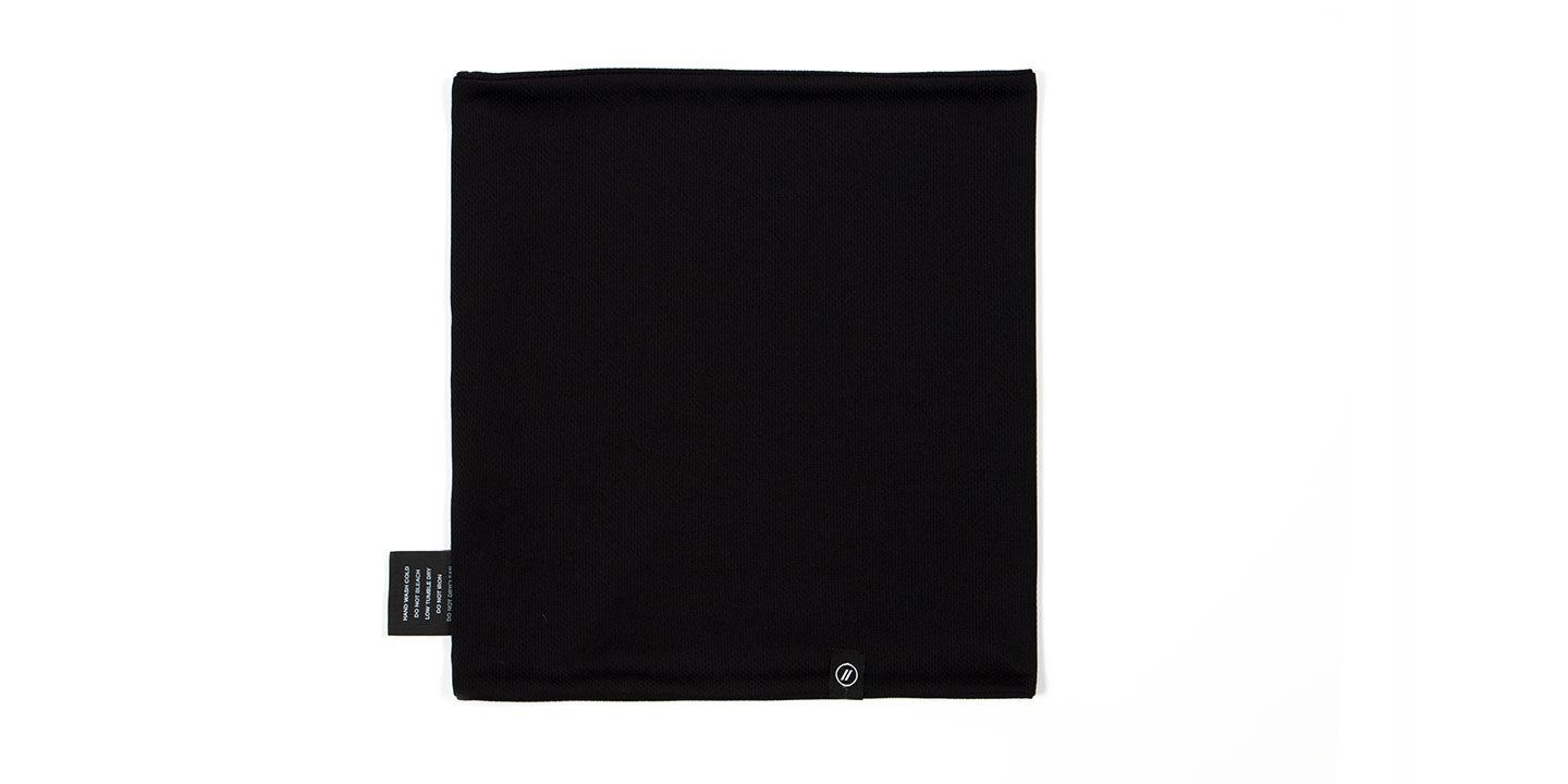 Black Neck Gaiter - Black Mesh Knit Reversible Face Mask Snow Accessories | $25 US | Blenders Eyewear