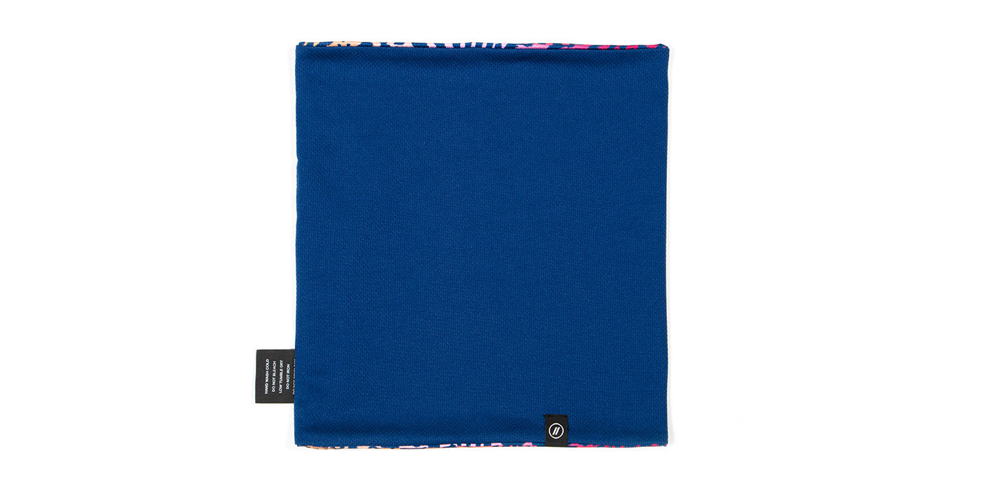 Cheetah/Navy Neck Gaiter - Mesh Knit Face Mask & Face Covering Snow Accessories | $25 US | Blenders Eyewear