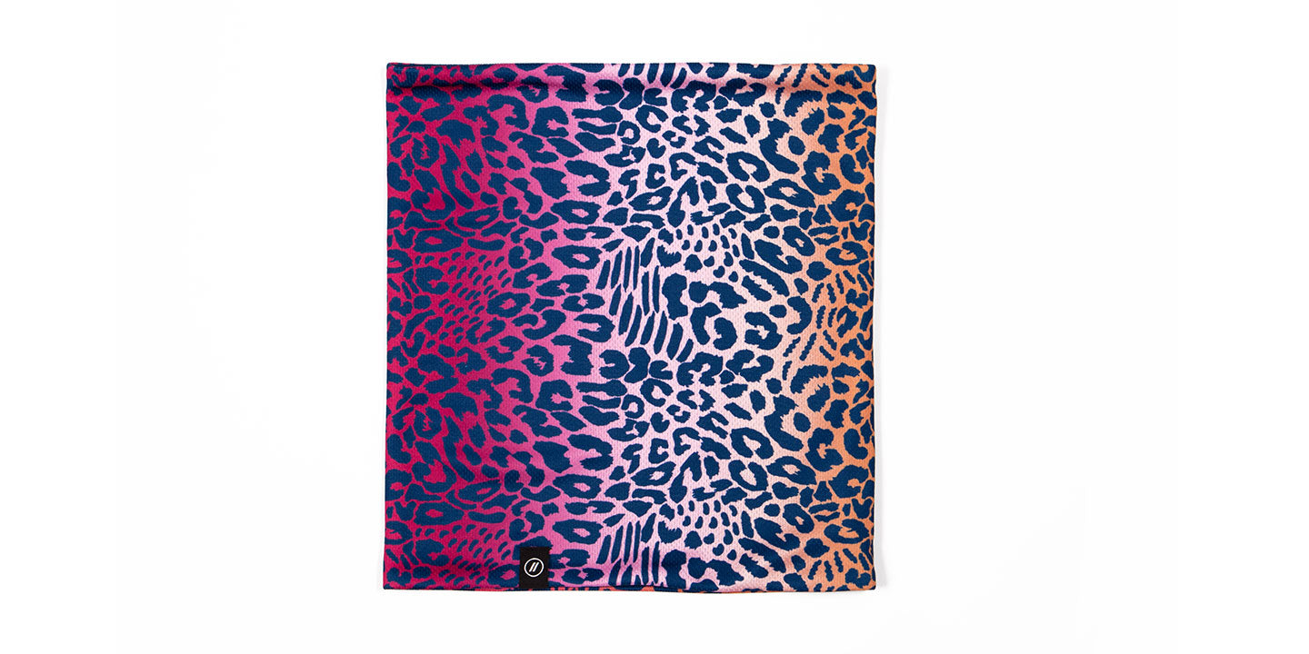 Cheetah/Navy Neck Gaiter Zoom View Image 1