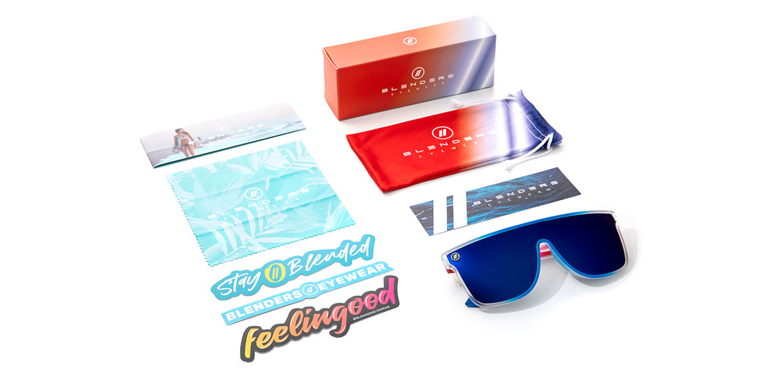 New Glory Polarized Sunglasses 4th Of July Limited Edition Red, White