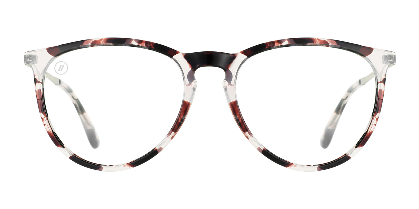 Oakstone Blue Light Glasses - Tan & Brown Tortoise Round Frame & Clear Blue Light Blocking Lens Blue Light | $48 US | Blenders Eyewear