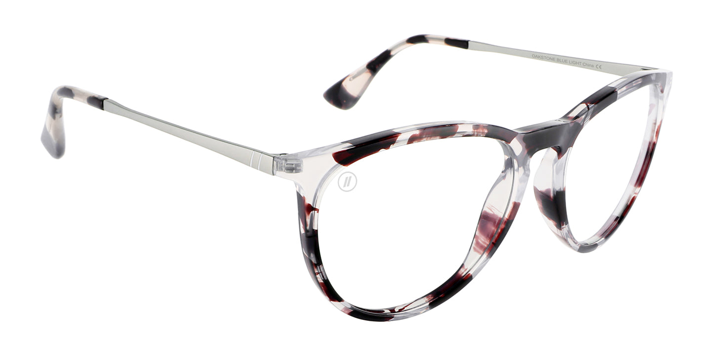 Oakstone Blue Light Glasses - Tan & Brown Tortoise Round Frame & Clear Blue Light Blocking Lens Blue Light | $48 US | Blenders Eyewear
