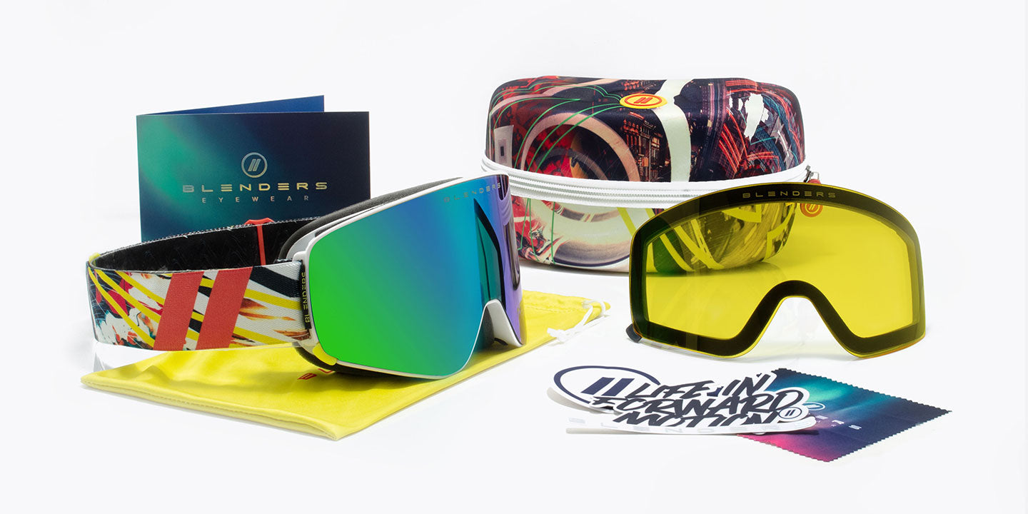 Light Show Snow Goggles - Bright Green Snowboard & Ski Goggles
