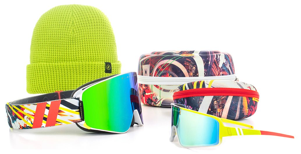 Light Snow | Powder Pack Ski & Snowboard Gear Accessories - Best Snow Goggles, Sunglasses, & Beanie Package Online Powder Pack | $150 US | Blenders Eyewear