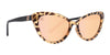 Pepper Sweet Cat Eye Sunglasses - Polarized Champagne Mirror Lens With Retro Brown Tortoise Frame Sunglasses | $58 US | Blenders Eyewear
