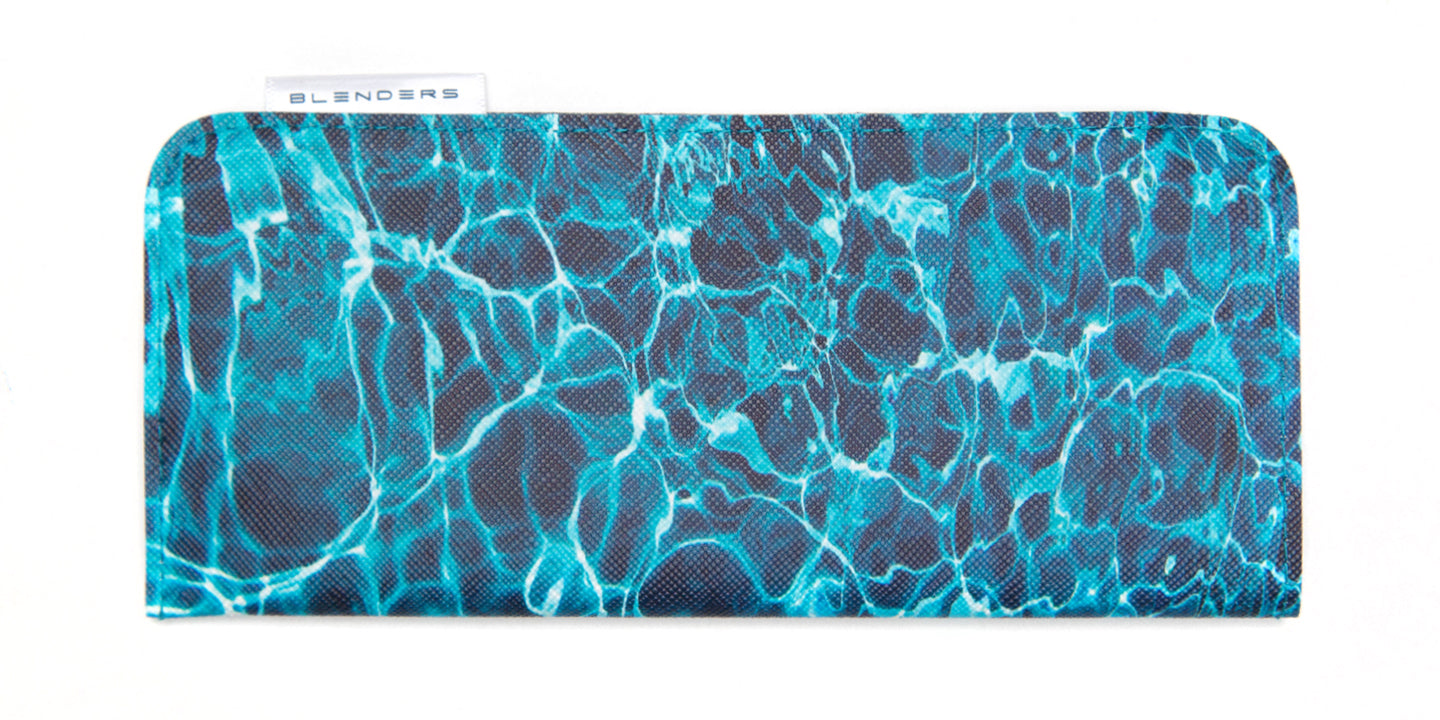 Poolside Sleeve - Teal Pool Water Design Sunglass Sleeve Sunglass Sleeves | $5 US | Blenders Eyewear