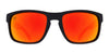 Red Strike Polarized Sunglasses - Black Frame & Red Mirror Lens