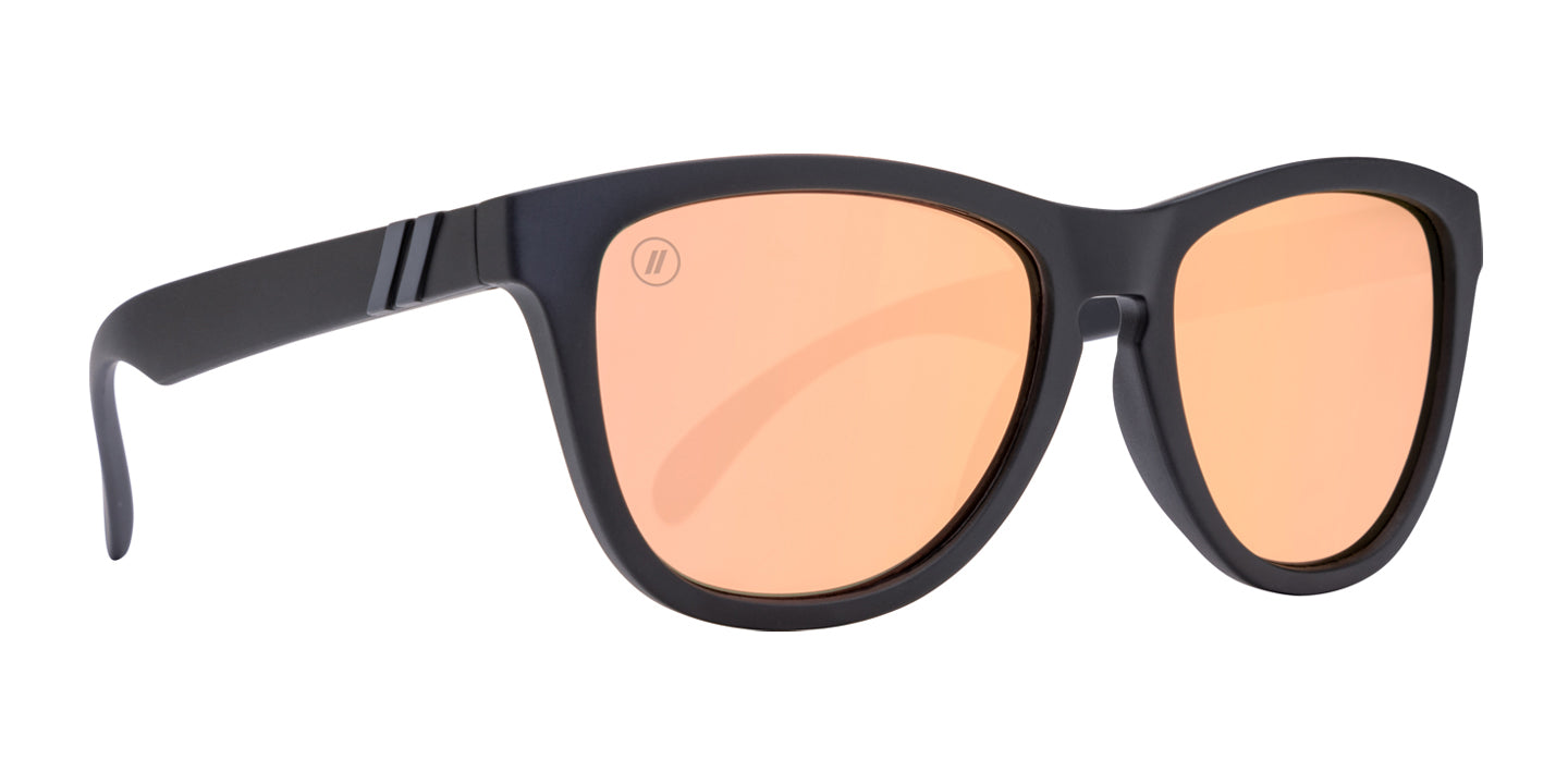 Salty Punch Sunglasses - Floating Sunglasses with Mirrored Polarized Lenses & Black Frames Sunglasses | $48 US | Blenders Eyewear