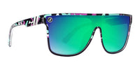 Savage River Polarized Sunglasses - Teal Shield Sunglasses With Multi Color Tortoise Frames Sunglasses | $58 US | Blenders Eyewear