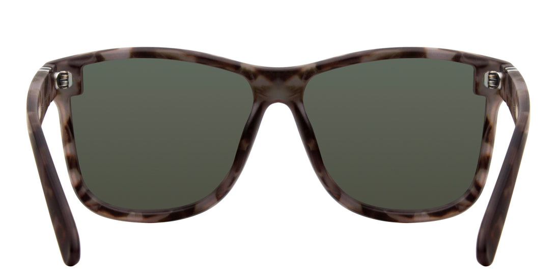 Shadow Rider Polarized Sunglasses Green Shield Lens & Grey, Green & Black Tortoise Cat Eye Frame