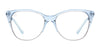 Sky Mistress Blue Light Glasses - Gloss Periwinkle Cat Eye Frame & Clear Blue Light Blocking Lens Blue Light | $58 US | Blenders Eyewear