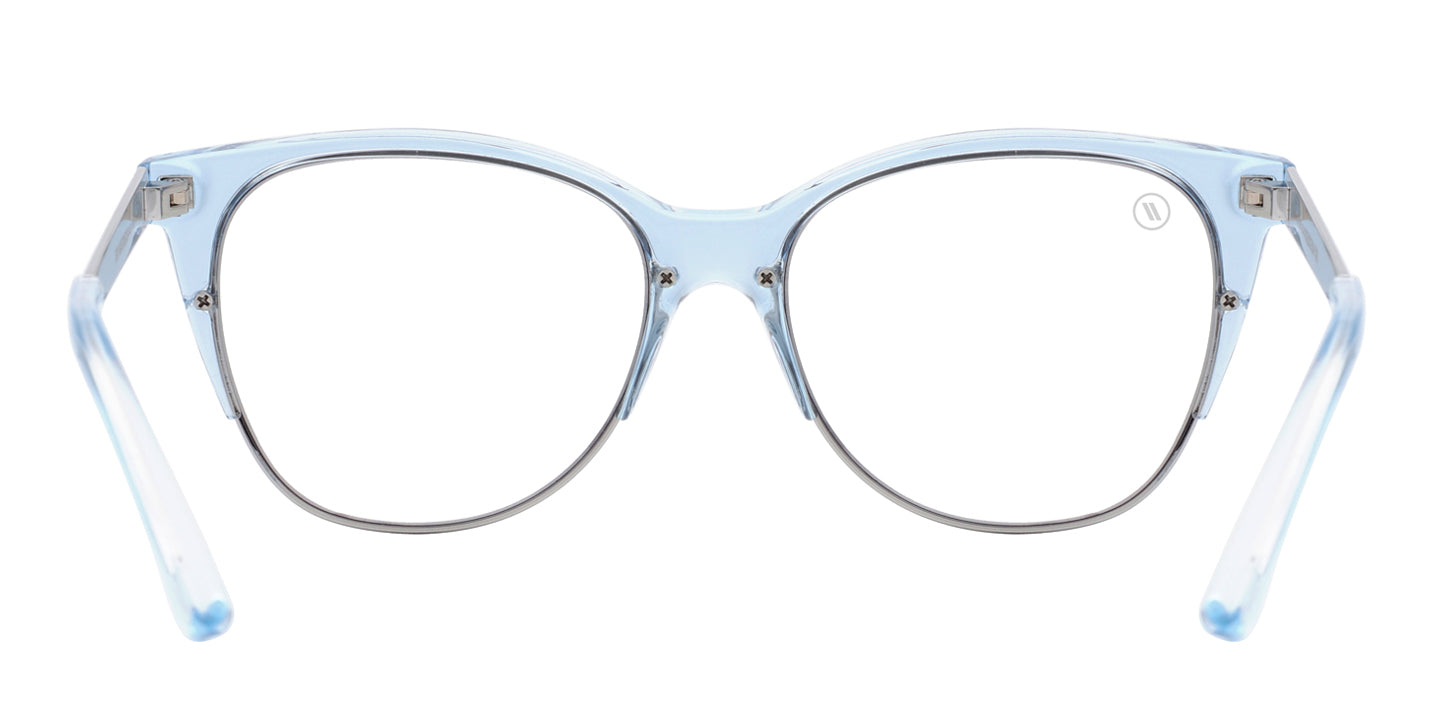Sky Mistress Blue Light Glasses - Gloss Periwinkle Cat Eye Frame & Clear Blue Light Blocking Lens Blue Light | $58 US | Blenders Eyewear