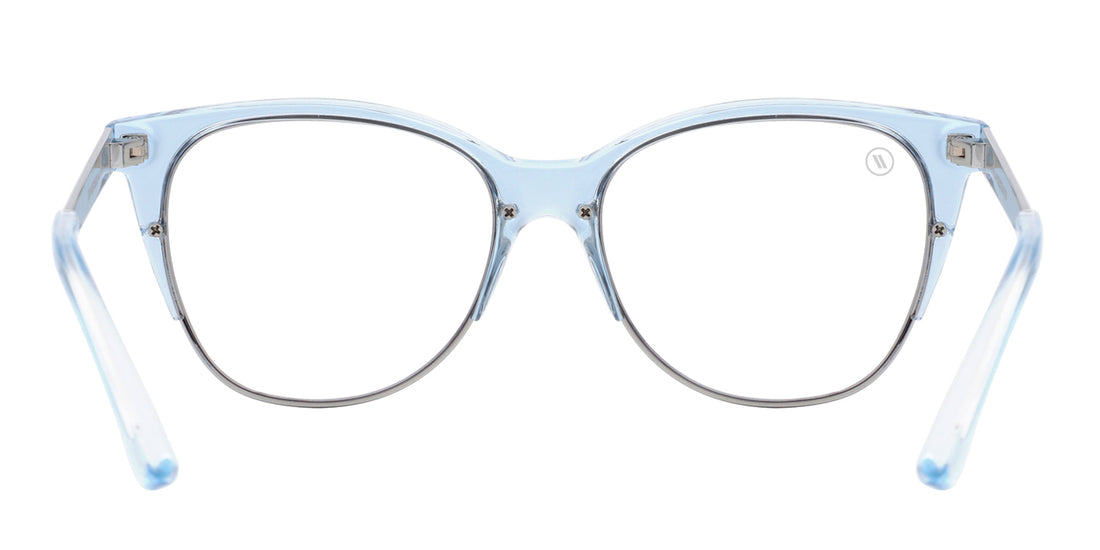 Sky Mistress Blue Light Glasses Gloss Periwinkle Cat Eye Frame