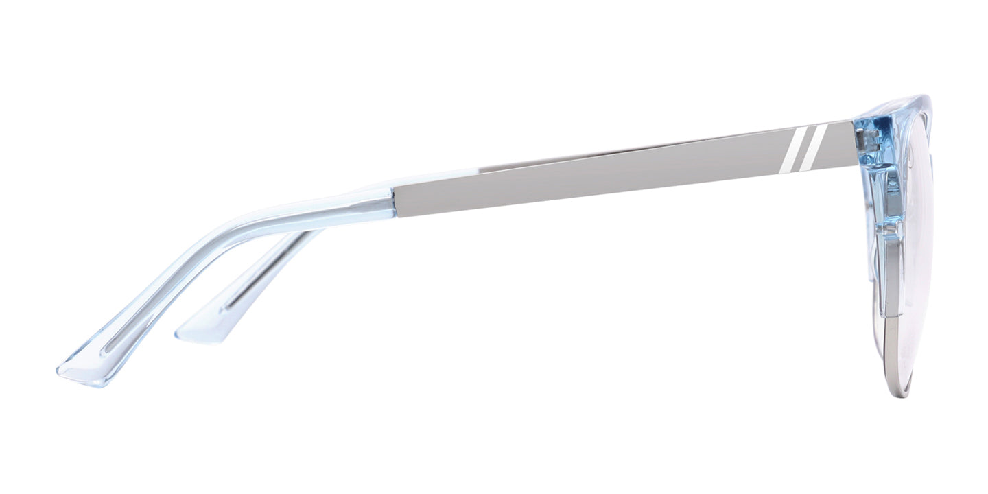 Sky Mistress Blue Light Glasses - Gloss Periwinkle Cat Eye Frame & Clear Blue Light Blocking Lens Blue Light | $58 US | Blenders Eyewear