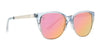 Sky Mistress Polarized Sunglasses - Crystal Periwinkle Cat Eye Frame & Pink Mirror Lens Sunglasses | $58 US | Blenders Eyewear
