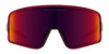 Stormation Wrap Around Sunglasses - Polarized Full Shield Red Lens & Matte Rubber Purple With Black Splatter Frame Sunglasses | $58 US | Blenders Eyewear