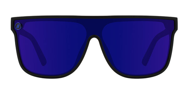 Superstar Polarized Sunglasses Blue Shield Lens & Matte Black Frame