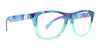 Amber Torrealba Blue Light Blocking Glasses - Clear Lenses With Teal & Floral Frames Blue Light | $38 US | Blenders Eyewear