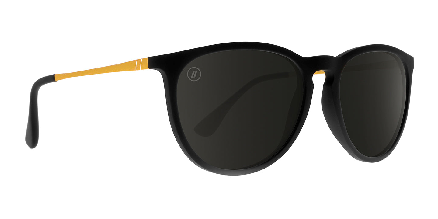 University Heights | RX Sunglasses - Matte Black Prescription Round Frame & Smoke Lens RX | $109 US | Blenders Eyewear