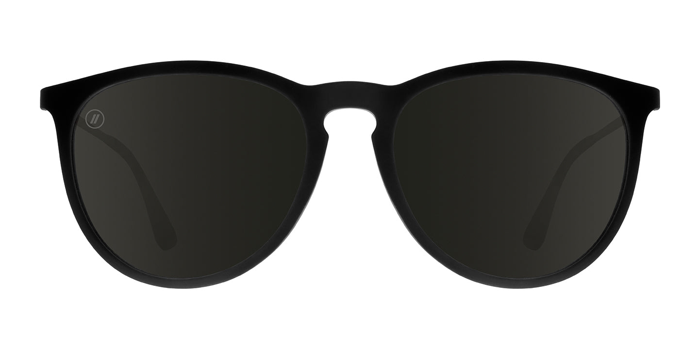 University Heights | RX Sunglasses - Matte Black Prescription Round Frame & Smoke Lens