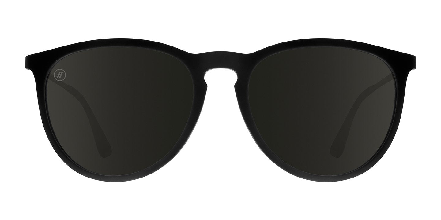 University Heights | RX Sunglasses - Matte Black Prescription Round Frame & Smoke Lens