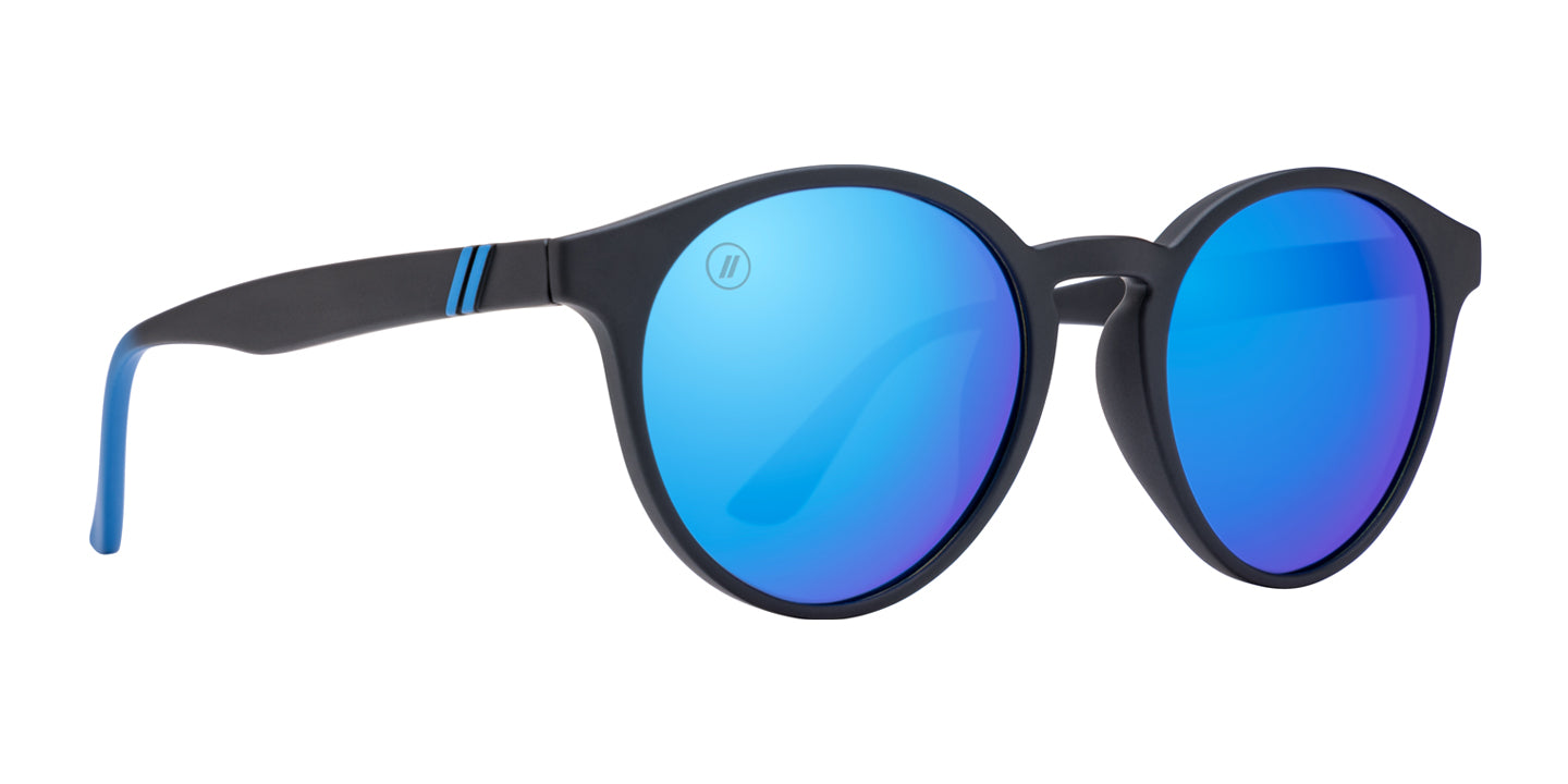 Waterway Sunglasses - Rounded Floating Sunglasses with Polarized Lenses & Black Frames Sunglasses | $48 US | Blenders Eyewear