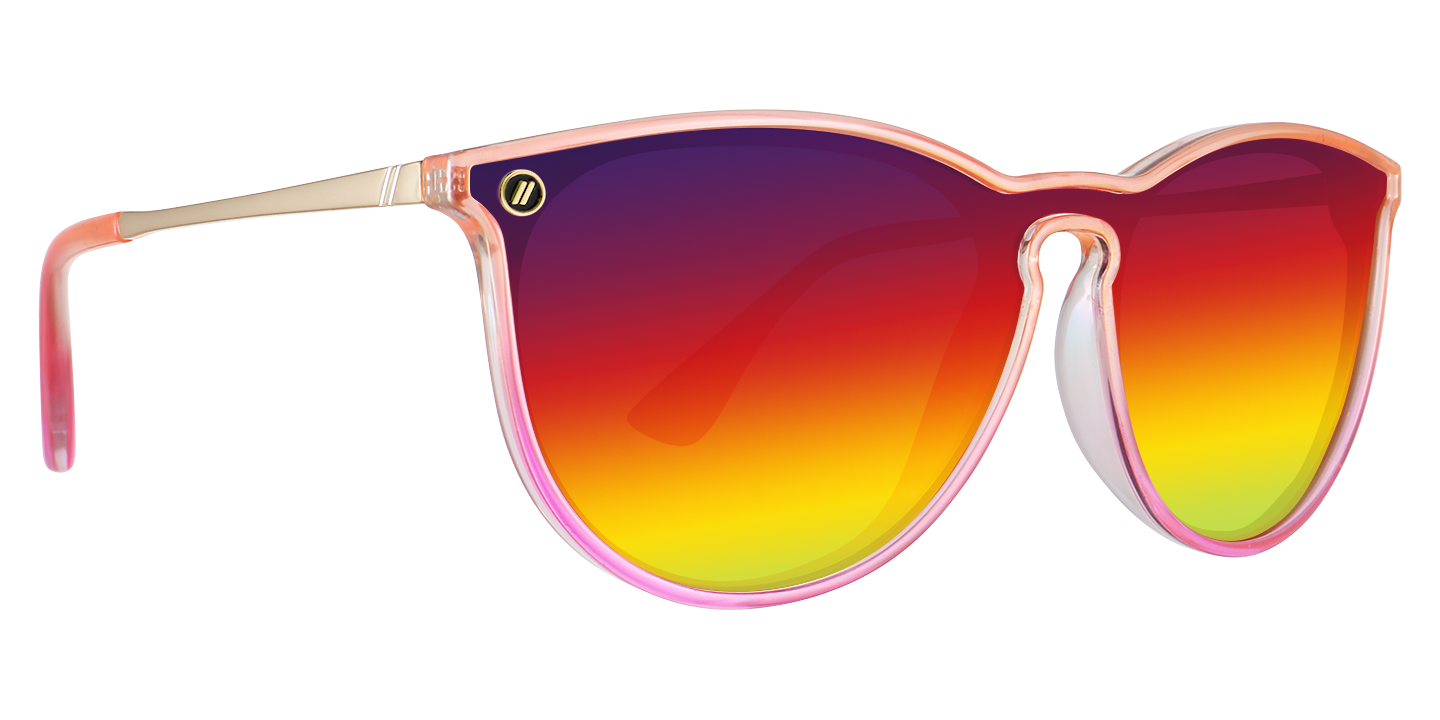 Epic Dreamer Round Sunglasses Polarized Sunset Rainbow Lens