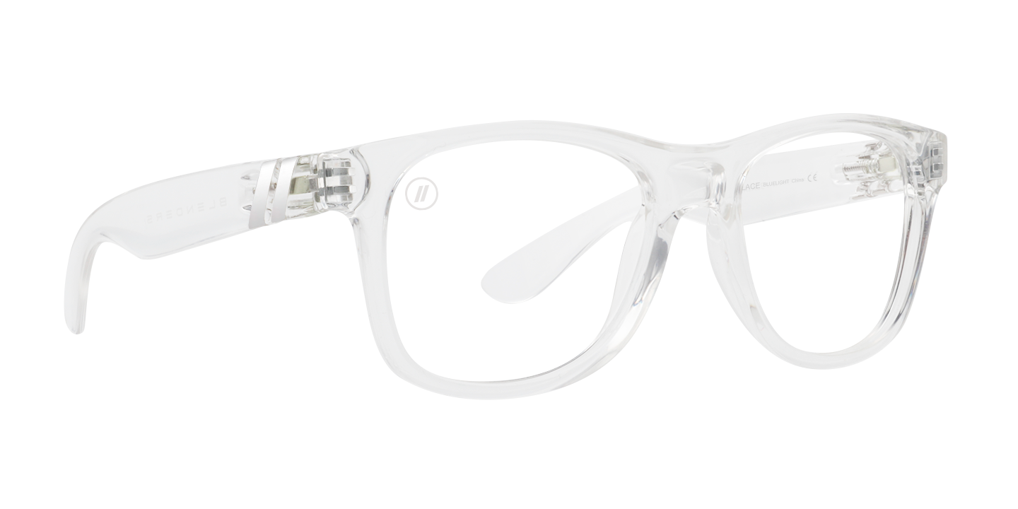 Ice Palace Blue Light Glasses Classic Round Crystal Clear Blue Light