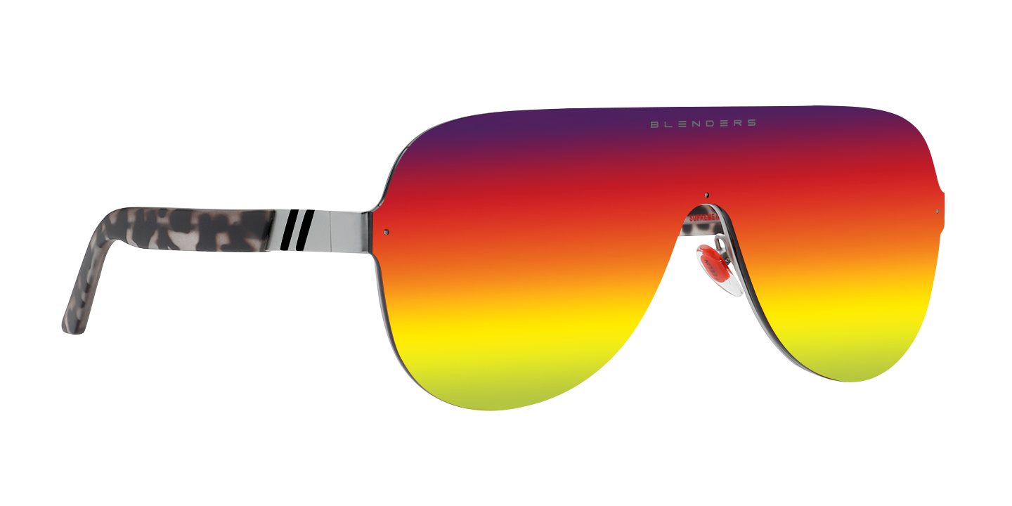 Supreme Irene Polarized Sunglasses - Gradient Lens & Silver Supreme Irene Polarized Sunglasses - Gradient Lens & Silver