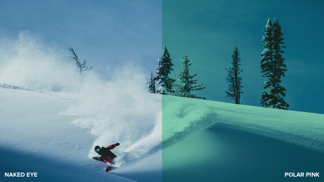 Polar Pink Ski & Snowboard Lens Frameless Lens for Snow Blenders