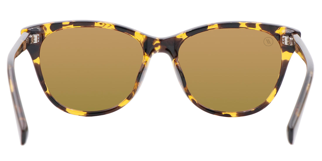 Happy Bee Polarized Sunglasses - Gloss Tan Tortoise Cat Eye Frame ...